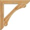 Ekena Millwork Legacy Slat Rough Sawn Bracket w/ Offset Brace, Western Red Cedar, 8"W x 48"D x 48"H BKT0806X48X48LEC06RWR - alternate 2